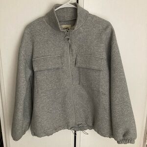 Madewell quilted sweatshirt jacket